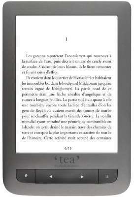 Liseuse eBook TEA Touch Lux 3 grise Liseuse eBook TEA Touch Lux