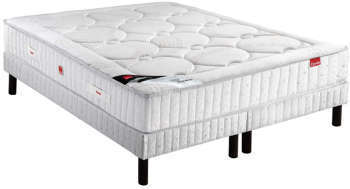 Matelas 160x200 cm sommier 2x80x200 cm EPEDA ISALYS Matelas 160x200 cm sommier