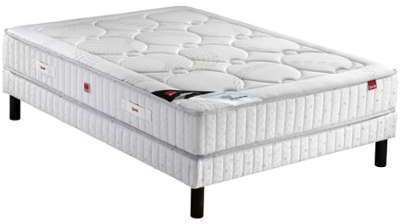 Matelas 180x200 cm sommier 2x90x200 cm EPEDA ISALYS Matelas 180x200 cm sommier