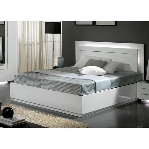 Chambres Lits adultes Lit City laque blanc chamb
