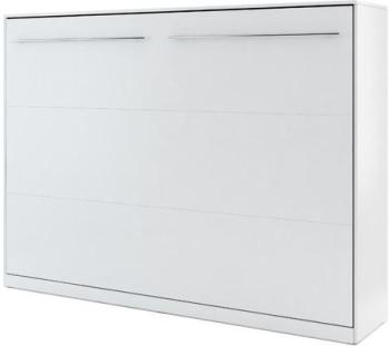 Lit mural escamotable horizontal Créato blanc 140x