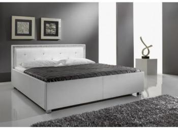Lit design design strass blanc Kop 140x200cm