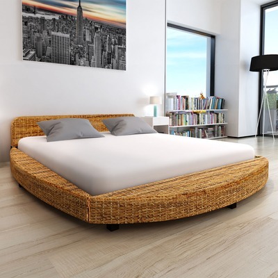 VidaXL Cadre de lit 180 x 200 cm Abaca