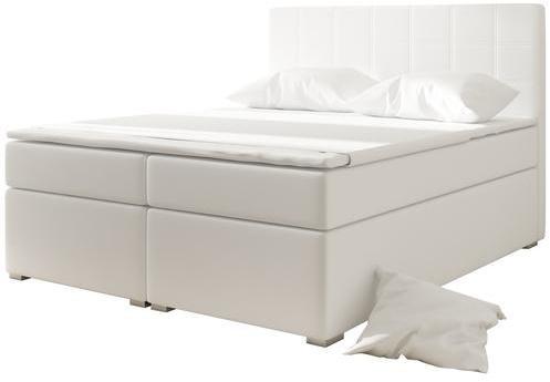 Lit boxspring design 160x200 en simili cuir colori