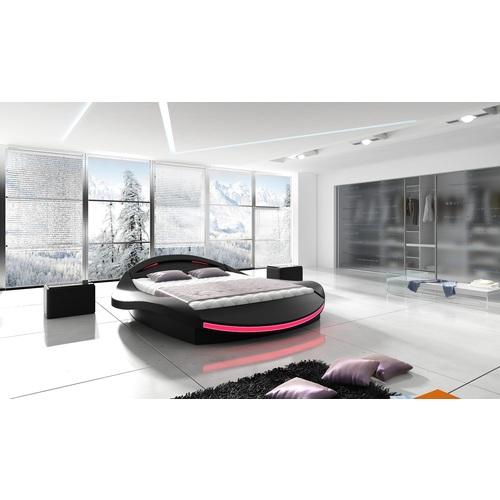 Lit moderne design rond FERRO + éclairage led
