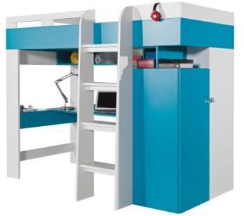 Combine lit avec rangements et bureau jolly LIT SA