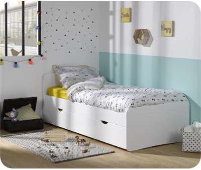 Lit Enfant Willow Blanc 90x190 cm Lit Enfant Willow Blanc 90x190