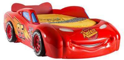 Lit voiture 90x190 design Disney CARS avec led et