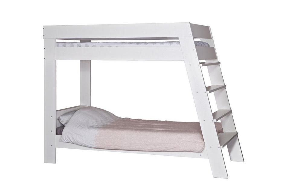 Lit superposé enfant bois blanc ERWAN