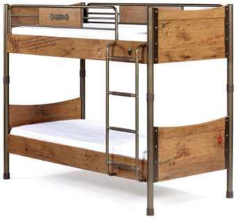 Lit superposé design pirate pour chambre enfant 90