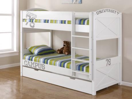 Lits superposés avec tiroir UNIVERSITY - 2x90x190c
