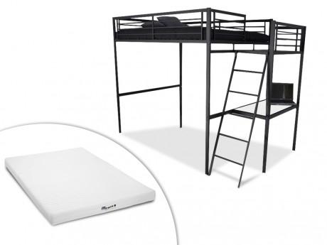 Lit mezzanine CASUAL II - plateforme bureau - colo