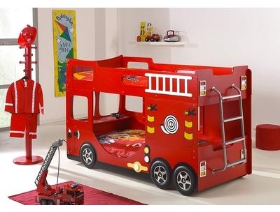 Lit superposés CAMION DE POMPIER