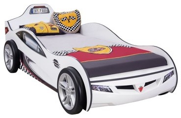 Lit voiture avec led pour enfant 90 x 190 cm color