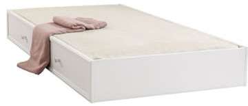 Lit gigogne romantique (120x190 cm) coloris blanc