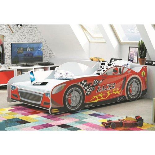 Lit 1 personne enfant voiture de course