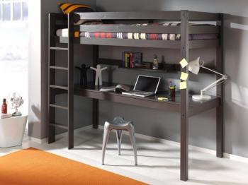 Lit combiné ALIZE IV 90x200 cm pin gris