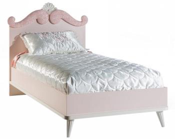 Lit pour fille 90x200 design coloris rose clair