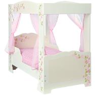 Lit à baldaquin 70 x 140 cm PRINCESSE ROSA