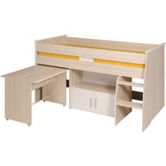 Lit combiné enfant SACHA, avec bureau et rangement