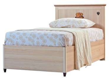 Lit design royal 90x190 cm en bois mdf