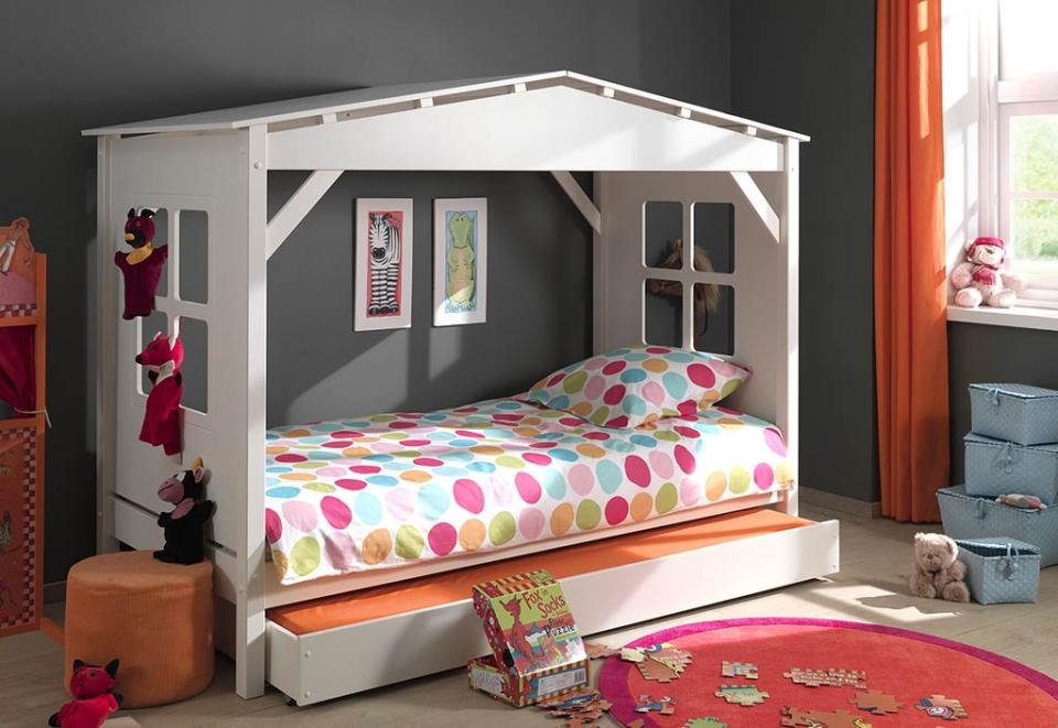 Lit Enfant Cabane et Lit Gigogne 90 x 200 (Pls Col