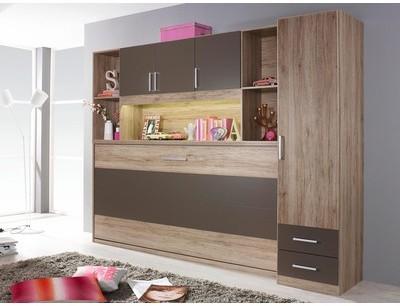Lit escamotable ALBANO 90x200 cm sanremo/gris lave