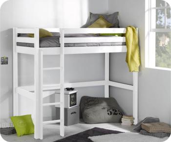 Lit Enfant Mezzanine Cargo Blanc 90x190 cm