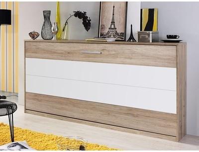 Lit escamotable ALBANO 90x200 cm sanremo/blanc alp