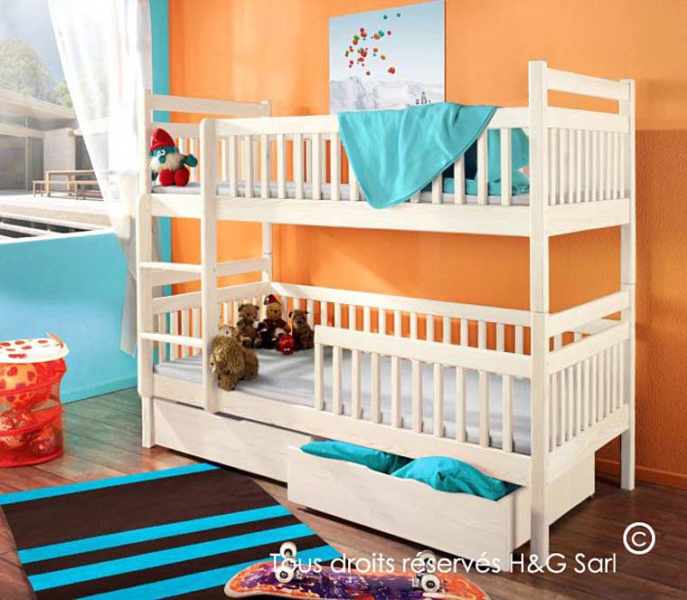 LIT ENFANT SUPERPOSÉ SÉPARABLE 2 COUCHAGES - Modèl