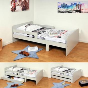 LIT EVOLUTIF ZOE 90x140-190-200 + matelas + 1 somm