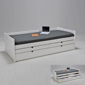 Banquette lit gigogne 90X200cm TRENDY avec 2 tiroi