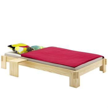 Lit futon en pin LUIS, 120 x 200 cm, vernis nature