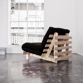 Structure Futon en Bois Naturel 140x200 - Terre de