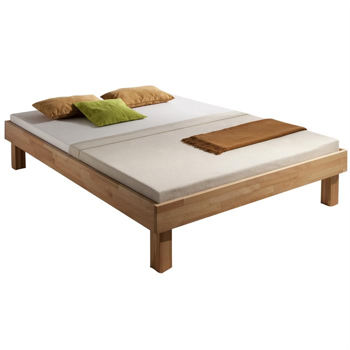 Lit futon en hêtre MIRIAM-1, 140 x 200 cm, vernis
