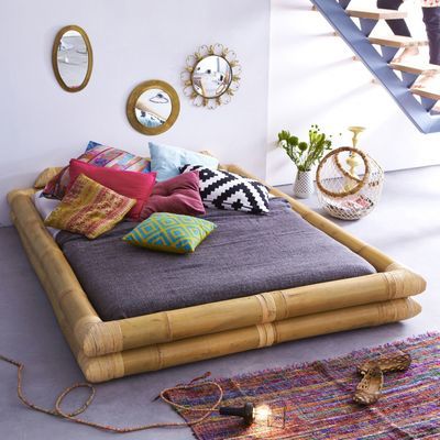 Lit futon en bambou 160x200 Balyss