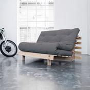 Banquette convertible en bois avec matelas futon R