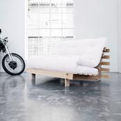 Banquette convertible en bois avec matelas futon R