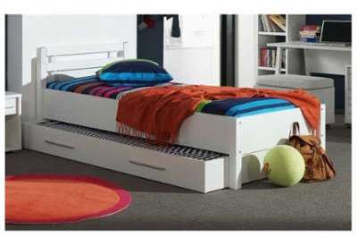 Lit gigogne coloris blanc