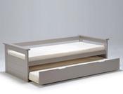 Banquette gigogne 90x190cm avec tiroir sur roulett