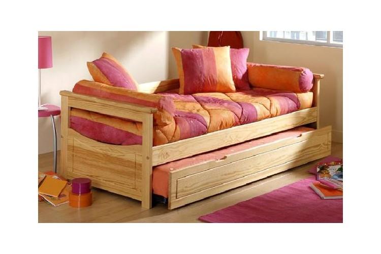 Lit Gigogne Topaze 90 x 190cm