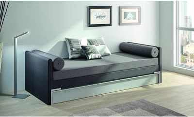 Banquette gigogne 90 x 190 cm Gris Ferplay Banquette gigogne 90 x 190