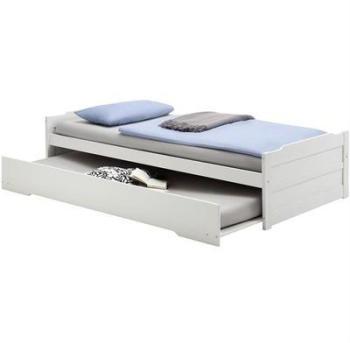 Lit gigogne LORENA en pin massif 90 x 200 cm lasuré Lit gigogne LORENA en pin