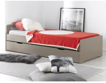 Lit gigogne enfant Feroe lin 90x200