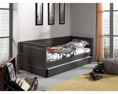 Lit gigogne coloris taupe