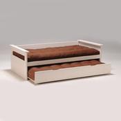 Banquette gigogne 90x190cm avec tiroir sur roulett
