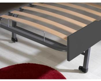 Lit gigogne enfant milo anthracite 90x200