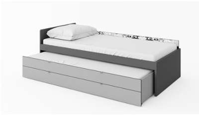Lit gigogne enfant kyla avec 2 matelas Lit gigogne enfant kyla avec