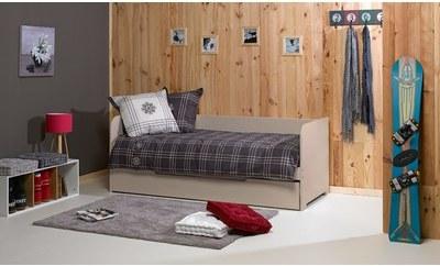 Banquette gigogne 80 x 200 cm Lin Flocon Banquette gigogne 80 x 200