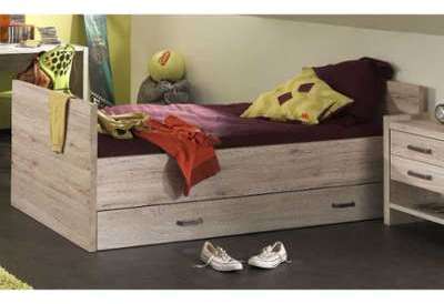 Lit gigogne moderne de 90x200 cm pour enfant color